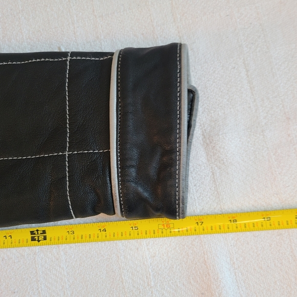 Baby Phat Y2K Leather Racing Bomber Jacket - L - Picture 11 of 16